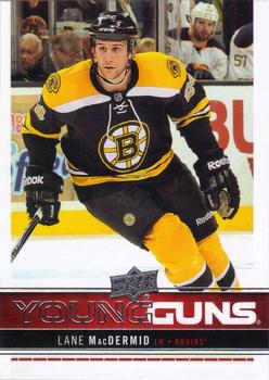 #204 Lane MacDermid - Boston Bruins - 2012-13 Upper Deck Hockey