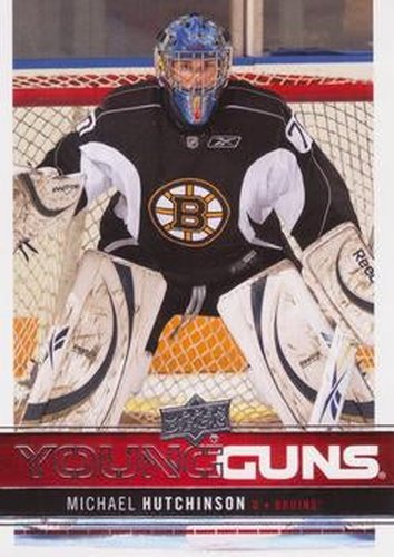 #206 Michael Hutchinson - Boston Bruins - 2012-13 Upper Deck Hockey