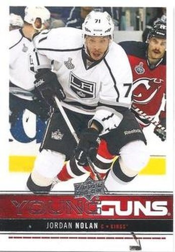 #225 Jordan Nolan - Los Angeles Kings - 2012-13 Upper Deck Hockey