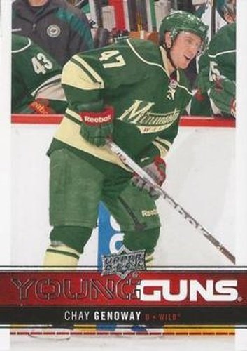 #229 Chay Genoway - Minnesota Wild - 2012-13 Upper Deck Hockey