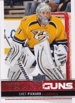 #233 Chet Pickard - Nashville Predators - 2012-13 Upper Deck Hockey