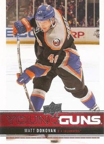 #236 Matt Donovan - New York Islanders - 2012-13 Upper Deck Hockey