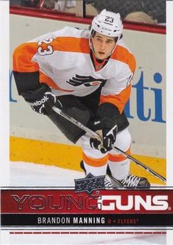 #240 Brandon Manning - Philadelphia Flyers - 2012-13 Upper Deck Hockey
