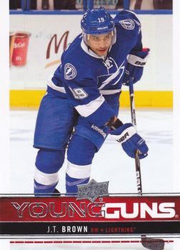 #246 J.T. Brown - Tampa Bay Lightning - 2012-13 Upper Deck Hockey