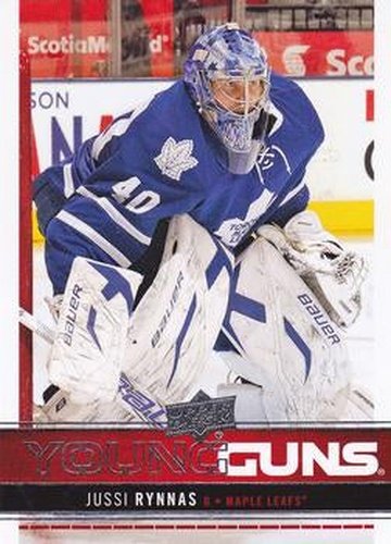 #249 Jussi Rynnas - Toronto Maple Leafs - 2012-13 Upper Deck Hockey