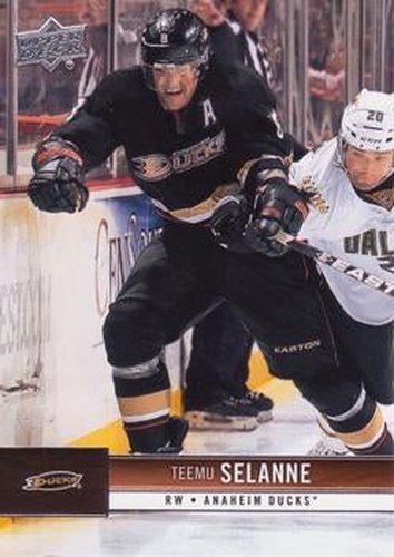 #2 Teemu Selanne - Anaheim Ducks - 2012-13 Upper Deck Hockey