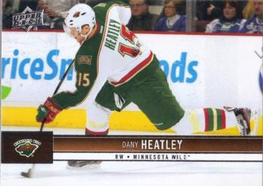 #89 Dany Heatley - Minnesota Wild - 2012-13 Upper Deck Hockey