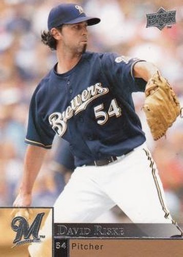 #727 David Riske - Milwaukee Brewers - 2009 Upper Deck Baseball