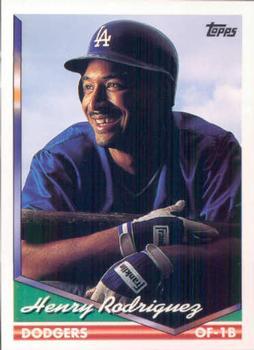 #727 Henry Rodriguez - Los Angeles Dodgers - 1994 Topps Baseball