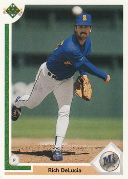 #727 Rich DeLucia - Seattle Mariners - 1991 Upper Deck Baseball