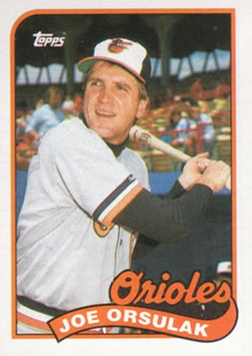 #727 Joe Orsulak - Baltimore Orioles - 1989 Topps Baseball