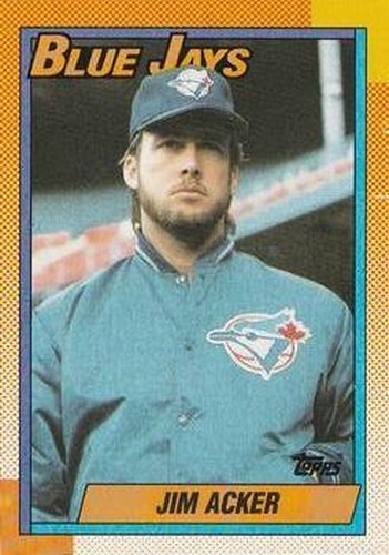 #728 Jim Acker - Toronto Blue Jays - 1990 Topps Baseball