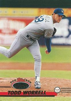 #728 Todd Worrell - Los Angeles Dodgers - 1993 Stadium Club Baseball