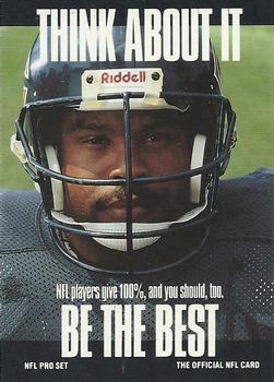 #728 Mike Singletary - Chicago Bears - 1991 Pro Set Football