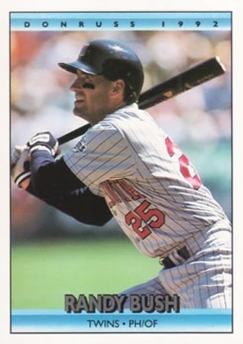 #728 Randy Bush - Minnesota Twins - 1992 Donruss Baseball