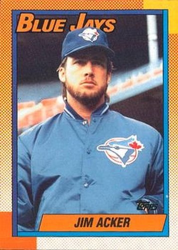 #728 Jim Acker - Toronto Blue Jays - 1990 O-Pee-Chee Baseball