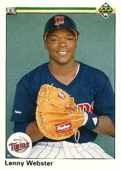 #728 Lenny Webster - Minnesota Twins - 1990 Upper Deck Baseball