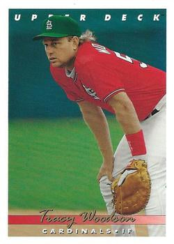 #728 Tracy Woodson - St. Louis Cardinals - 1993 Upper Deck Baseball