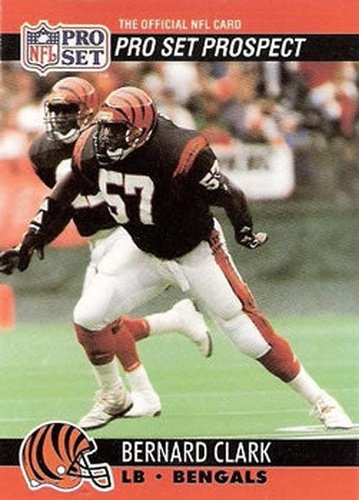 #729 Bernard Clark - Cincinnati Bengals - 1990 Pro Set Football