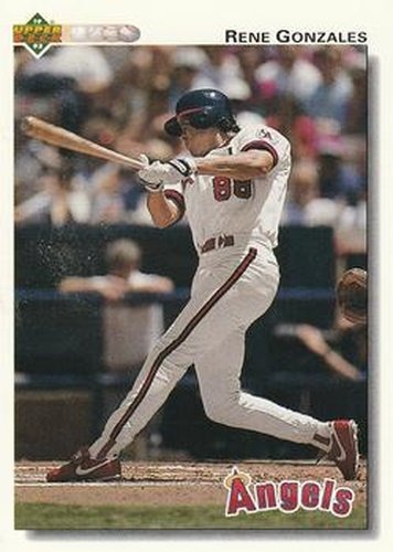 #729 Rene Gonzales - California Angels - 1992 Upper Deck Baseball