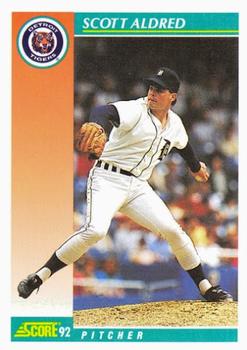 #729 Scott Aldred - Detroit Tigers - 1992 Score Baseball