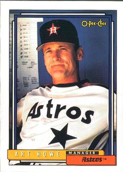 #729 Art Howe - Houston Astros - 1992 O-Pee-Chee Baseball