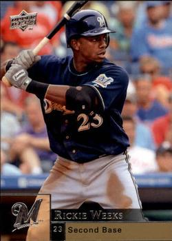 #729 Rickie Weeks - Milwaukee Brewers - 2009 Upper Deck Baseball