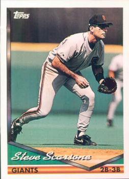 #729 Steve Scarsone - San Francisco Giants - 1994 Topps Baseball