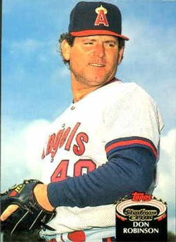#729 Don Robinson - California Angels - 1992 Stadium Club Baseball