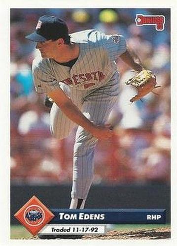 #729 Tom Edens - Houston Astros - 1993 Donruss Baseball