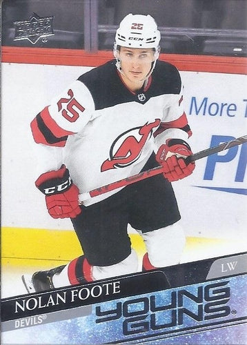 #729 Nolan Foote - New Jersey Devils - 2020-21 Upper Deck Hockey