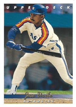 #729 Jose Uribe - Houston Astros - 1993 Upper Deck Baseball