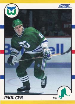 #72T Paul Cyr - Hartford Whalers - 1990-91 Score Rookie and Traded Hockey