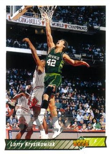 #72 Larry Krystkowiak - Utah Jazz - 1992-93 Upper Deck Basketball