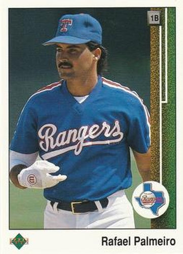 #772 Rafael Palmeiro - Texas Rangers - 1989 Upper Deck Baseball
