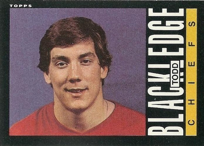 #272 Todd Blackledge - Kansas City Chiefs - 1985 Topps Football