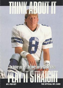 #372 Troy Aikman - Dallas Cowboys - 1991 Pro Set Football