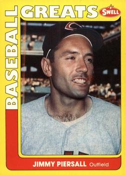 #72 Jim Piersall - Cleveland Indians - 1991 Swell Baseball Greats