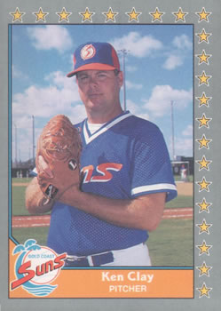 #72 Ken Clay - Gold Coast Suns - 1990 Pacific Senior League Baseball