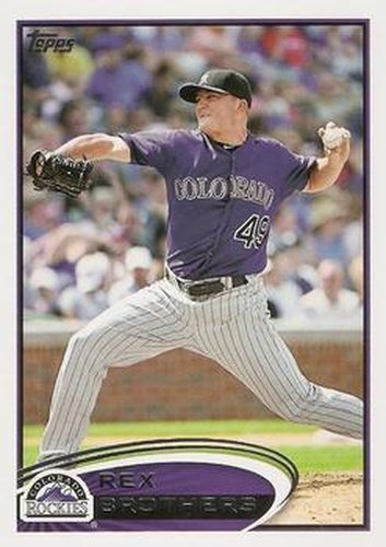 #72 Rex Brothers - Colorado Rockies - 2012 Topps Baseball