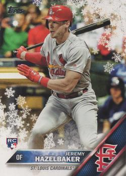 #HMW72 Jeremy Hazelbaker - St. Louis Cardinals - 2016 Topps Holiday Baseball