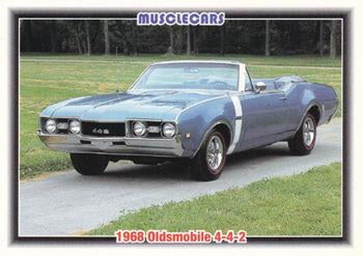 #72 1968 Oldsmobile 4-4-2 - 1992 Collect-A-Card Muscle Cars