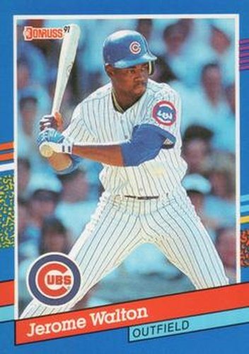#72 Jerome Walton - Chicago Cubs - 1991 Donruss Baseball