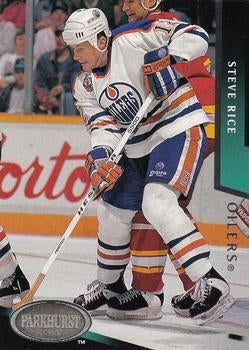 #72 Steven Rice - Edmonton Oilers - 1993-94 Parkhurst Hockey