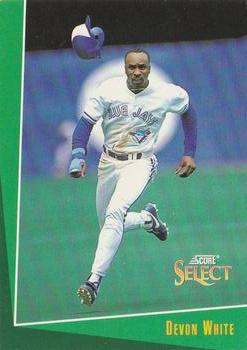 #72 Devon White - Toronto Blue Jays - 1993 Select Baseball