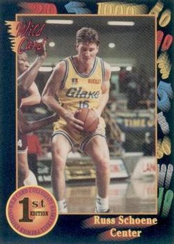 #72 Russ Schoene - Chattanooga Mocs - 1991-92 Wild Card Basketball