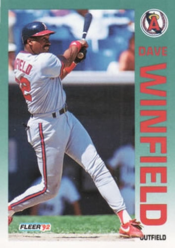 #72 Dave Winfield - California Angels - 1992 Fleer Baseball
