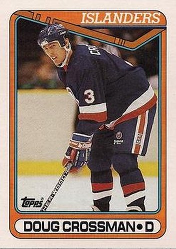 #72 Doug Crossman - New York Islanders - 1990-91 Topps Hockey