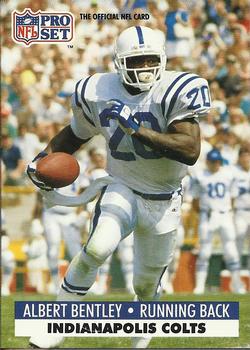 #172 Albert Bentley - Indianapolis Colts - 1991 Pro Set Football