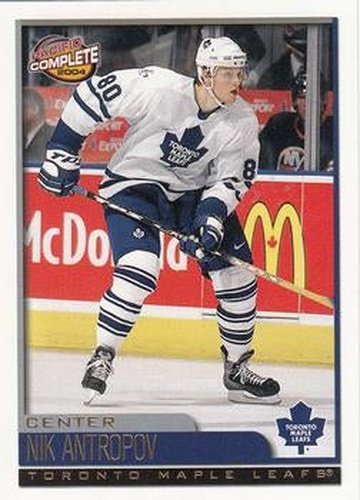 #72 Nik Antropov - Toronto Maple Leafs - 2003-04 Pacific Complete Hockey